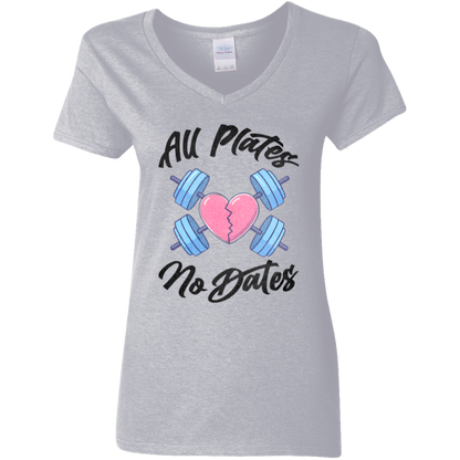 ALL PLATES NO DATES Womens' Fitted T-Shirt