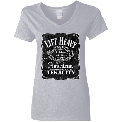 LIFT HEAVY Womens' Fitted T-Shirt