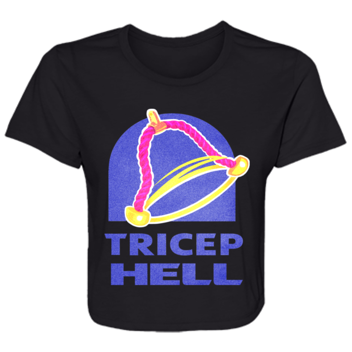 TRICEP HELL Womens' Crop Top