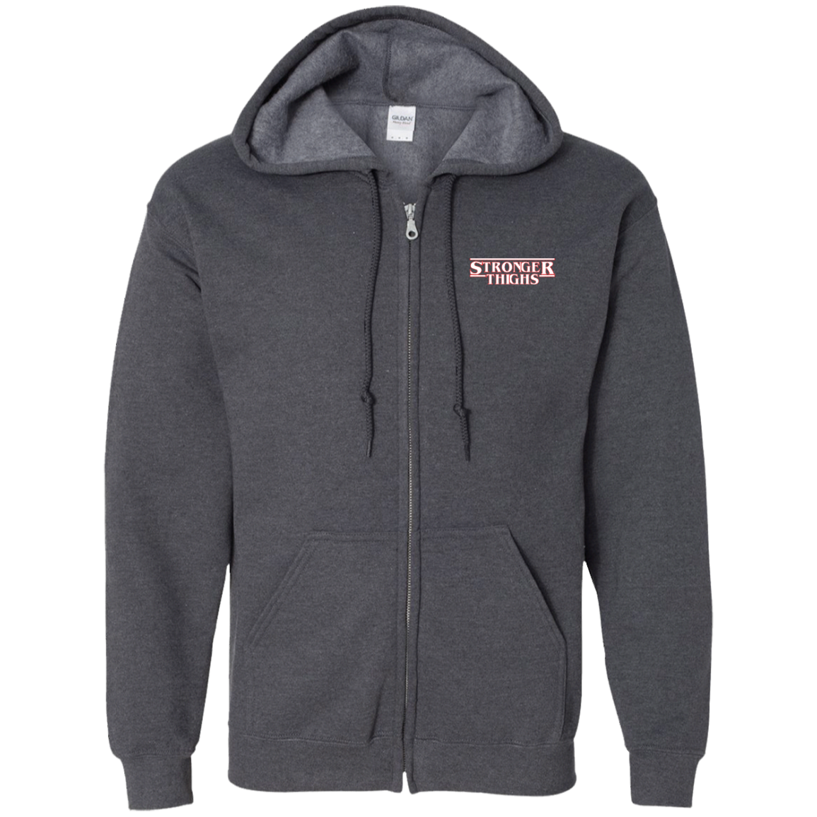 STRONGER THIGHS 2-Sided Zip-Up Hoodie