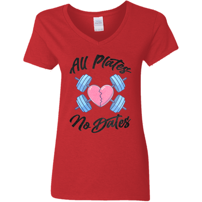 ALL PLATES NO DATES Womens' Fitted T-Shirt