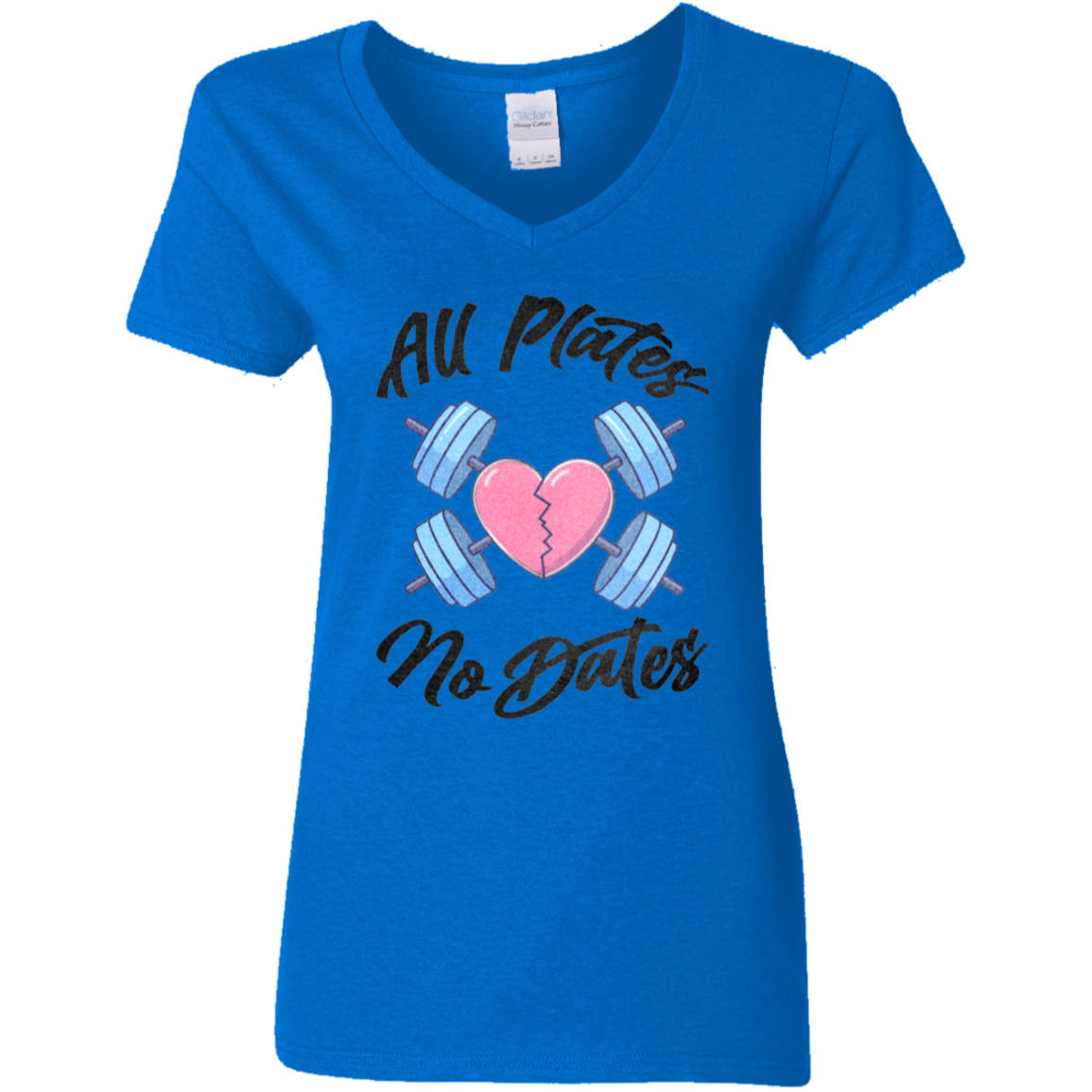 ALL PLATES NO DATES Womens' Fitted T-Shirt