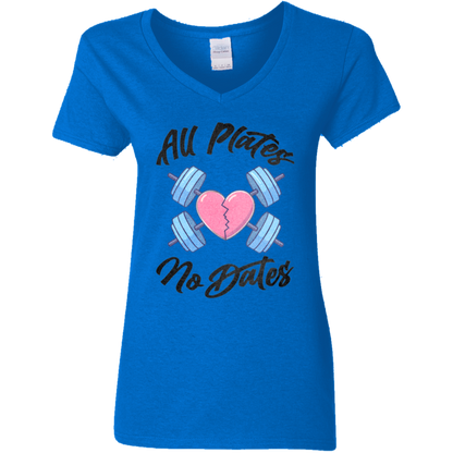 ALL PLATES NO DATES Womens' Fitted T-Shirt