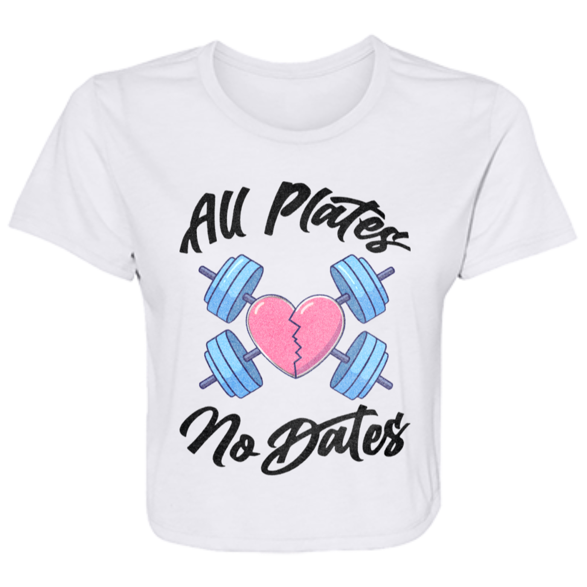 ALL PLATES NO DATES Womens' Crop Top