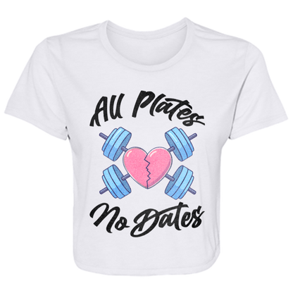 ALL PLATES NO DATES Womens' Crop Top