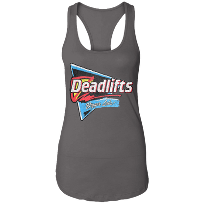 DEADLIFTS: BIGGER LATS! Womens' Racerback Tank