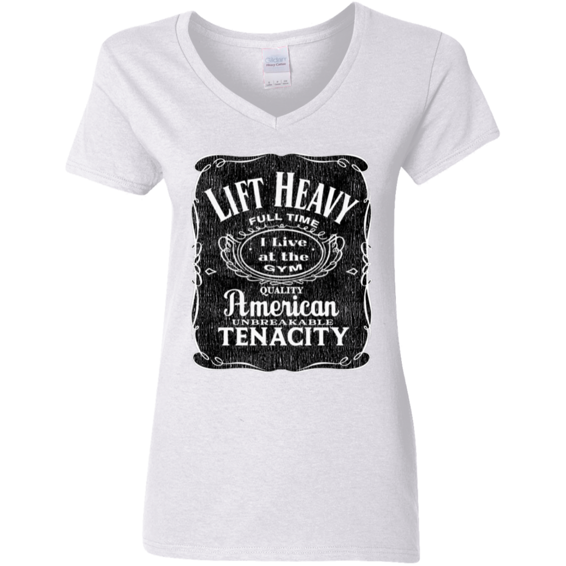 LIFT HEAVY Womens' Fitted T-Shirt