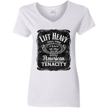 LIFT HEAVY Womens' Fitted T-Shirt