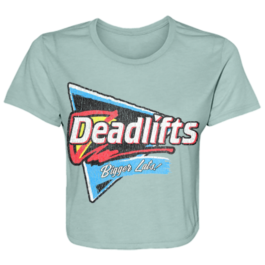 DEADLIFTS: BIGGER LATS! Womens' Crop Top