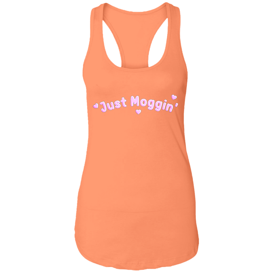 JUST MOGGIN' Womens' Racerback Tank