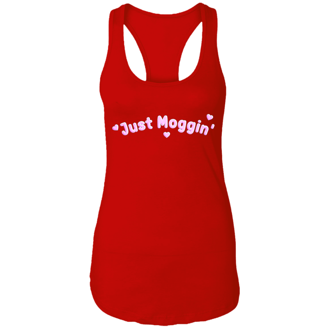 JUST MOGGIN' Womens' Racerback Tank