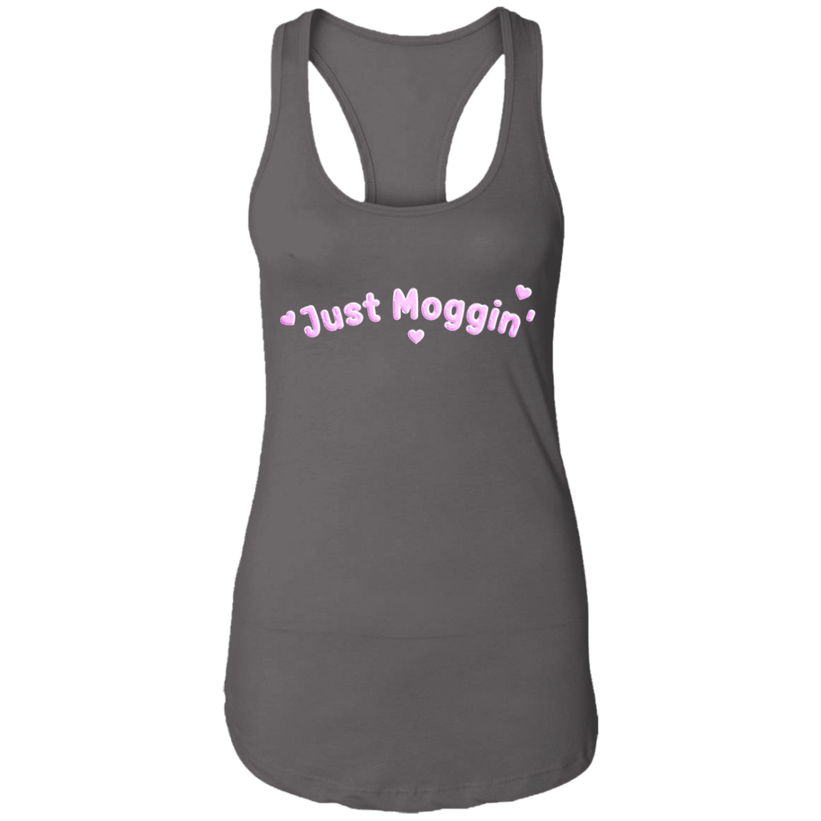 JUST MOGGIN' Womens' Racerback Tank