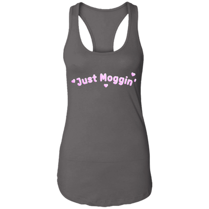 JUST MOGGIN' Womens' Racerback Tank