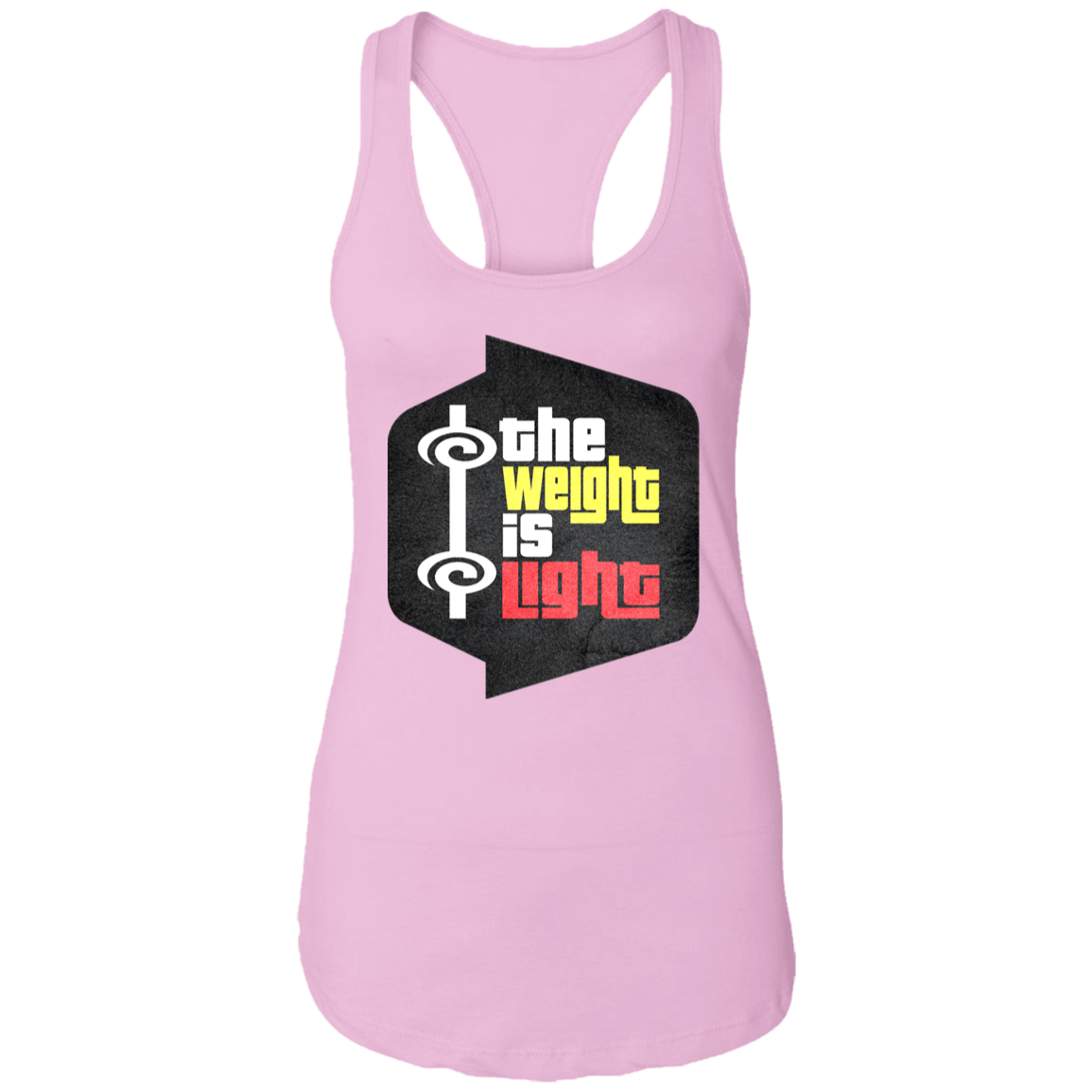 THE WEIGHT IS LIGHT Womens' Racerback Tank