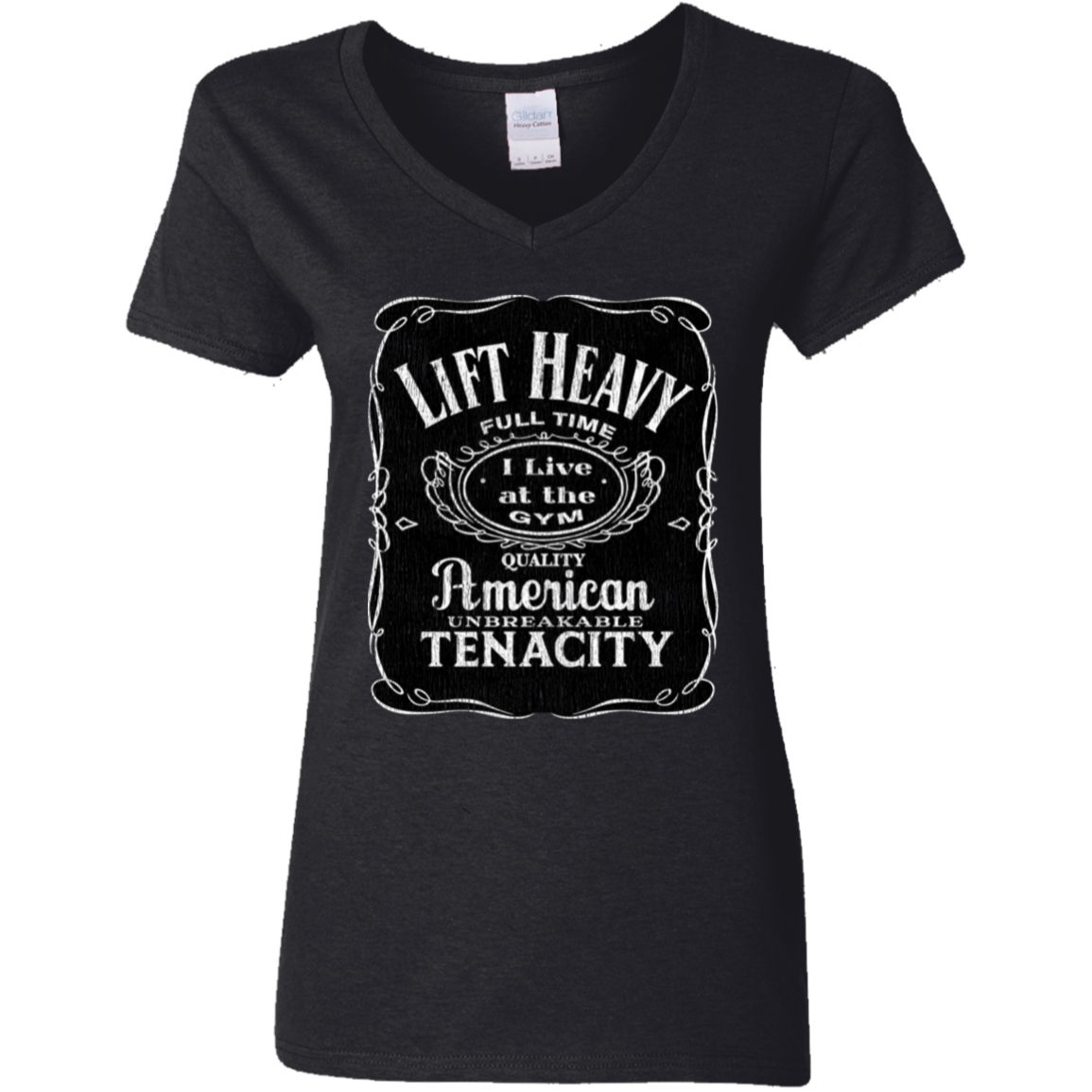 LIFT HEAVY Womens' Fitted T-Shirt