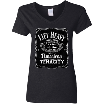 LIFT HEAVY Womens' Fitted T-Shirt