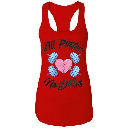 ALL PLATES NO DATES Womens' Racerback Tank