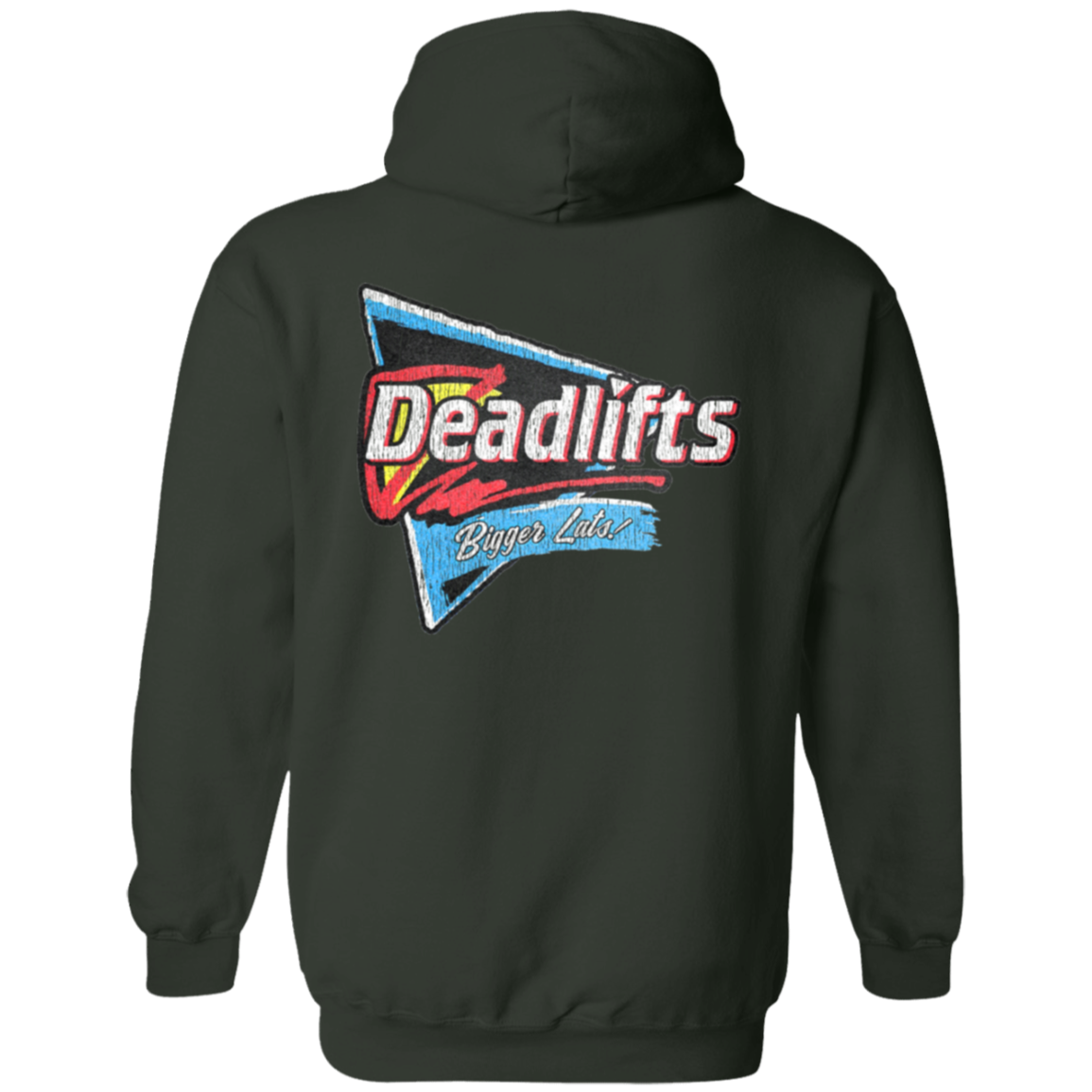 DEADLIFTS: BIGGER LATS! 2-Sided Zip-Up Hoodie