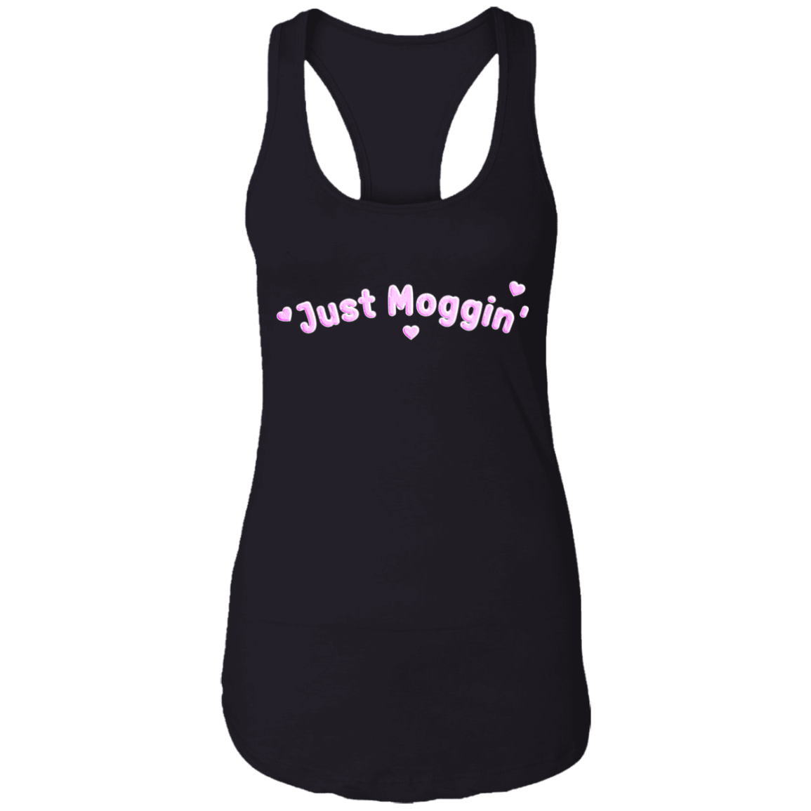 JUST MOGGIN' Womens' Racerback Tank