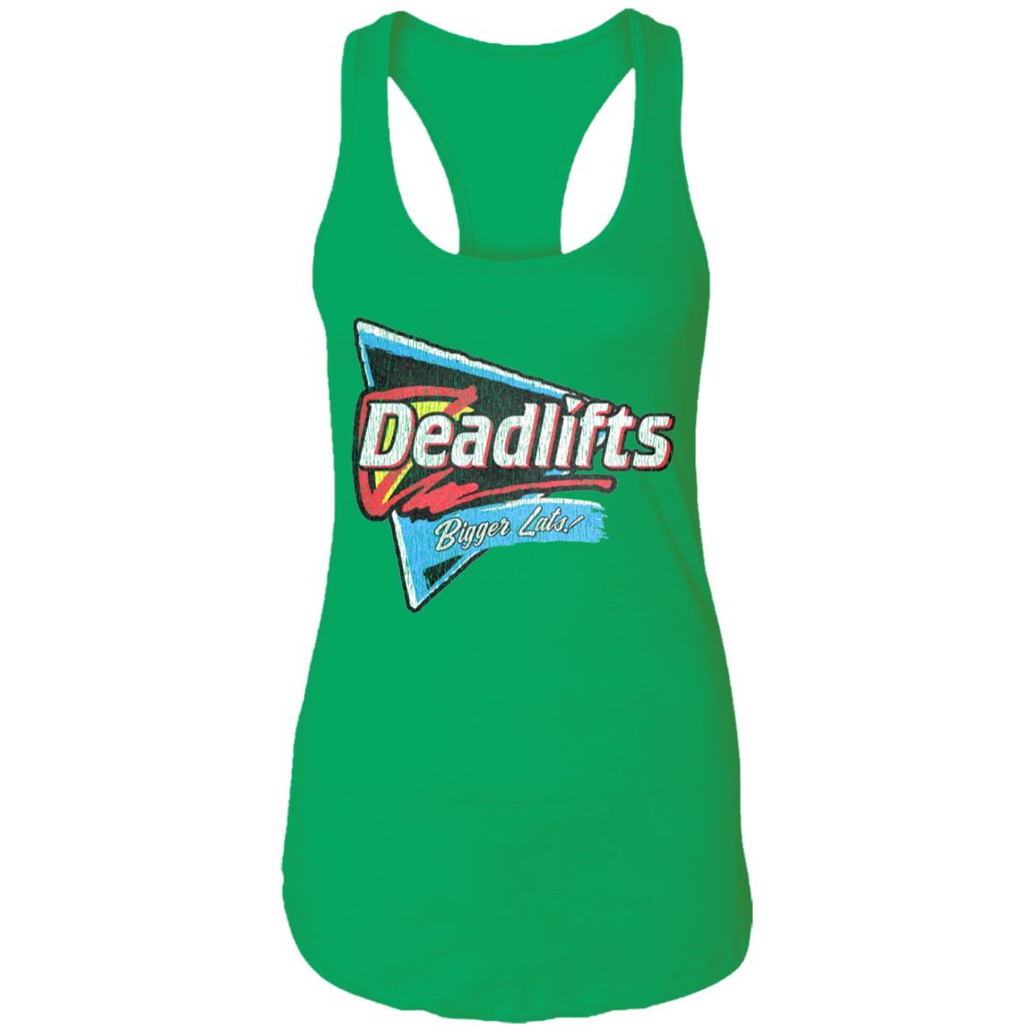 DEADLIFTS: BIGGER LATS! Womens' Racerback Tank