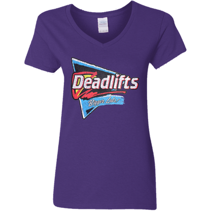 DEADLIFTS: BIGGER LATS! Womens' Fitted T-Shirt