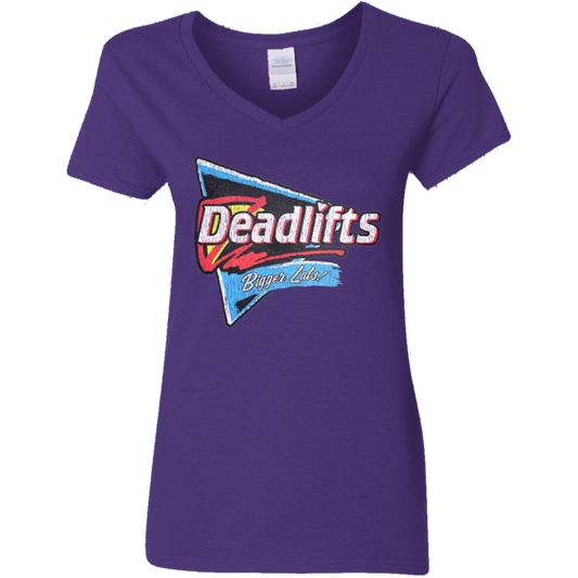 DEADLIFTS: BIGGER LATS! Womens' Fitted T-Shirt