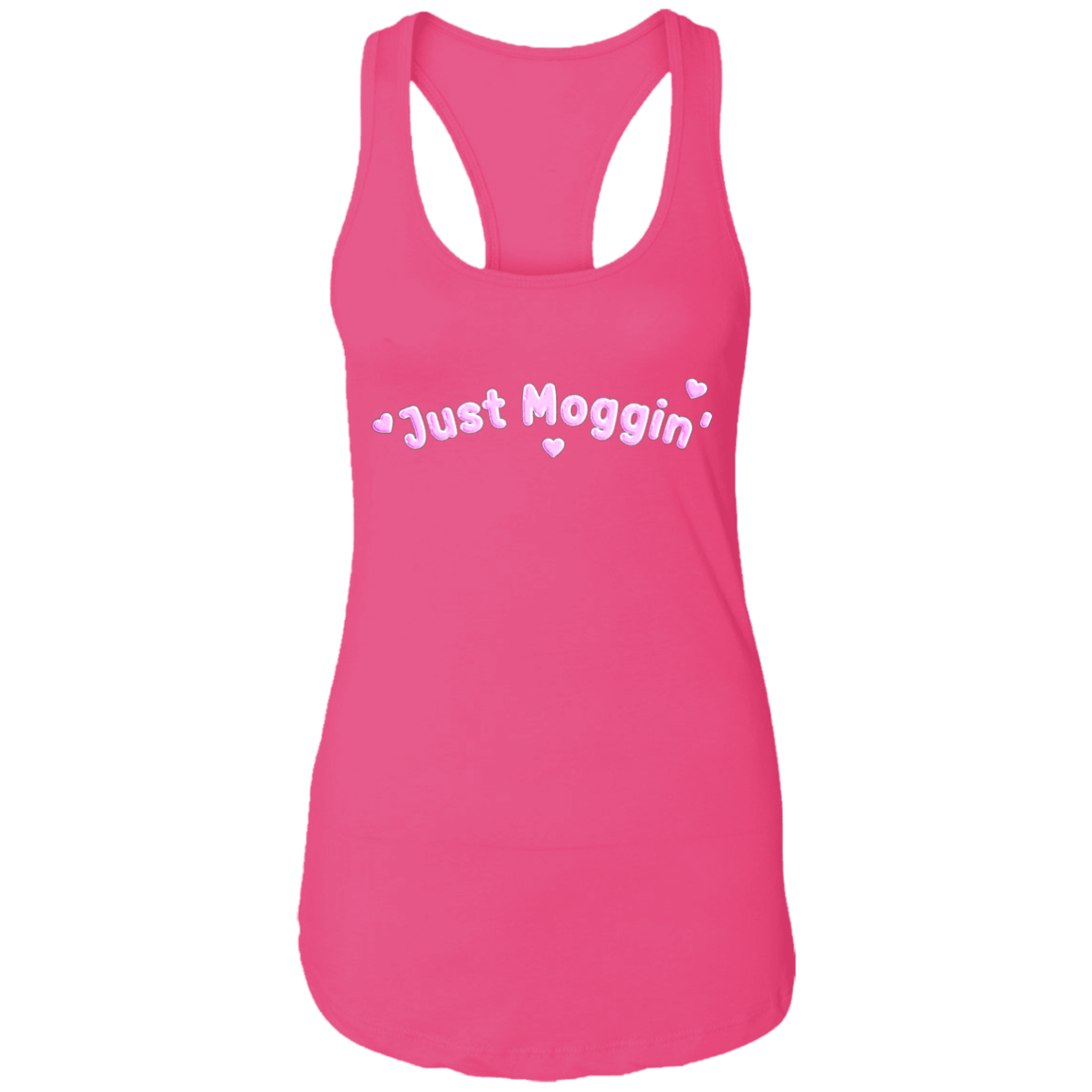 JUST MOGGIN' Womens' Racerback Tank