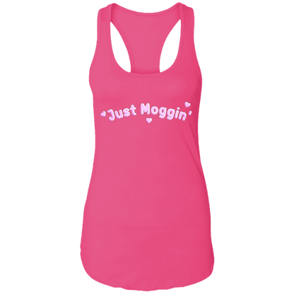 JUST MOGGIN' Womens' Racerback Tank