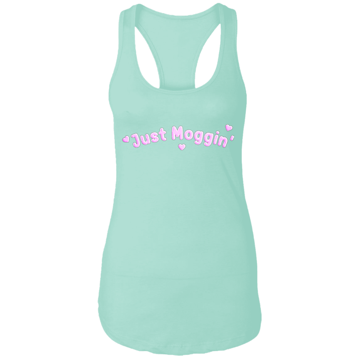 JUST MOGGIN' Womens' Racerback Tank