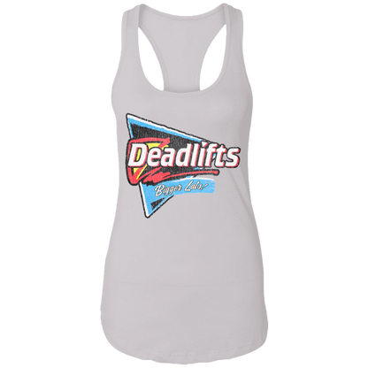 DEADLIFTS: BIGGER LATS! Womens' Racerback Tank