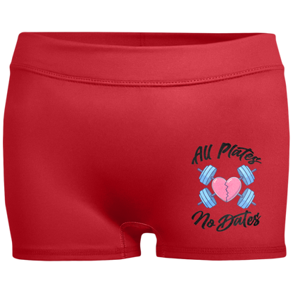 ALL PLATES NO DATES Womens' Fitted 2.5" Inseam Shorts