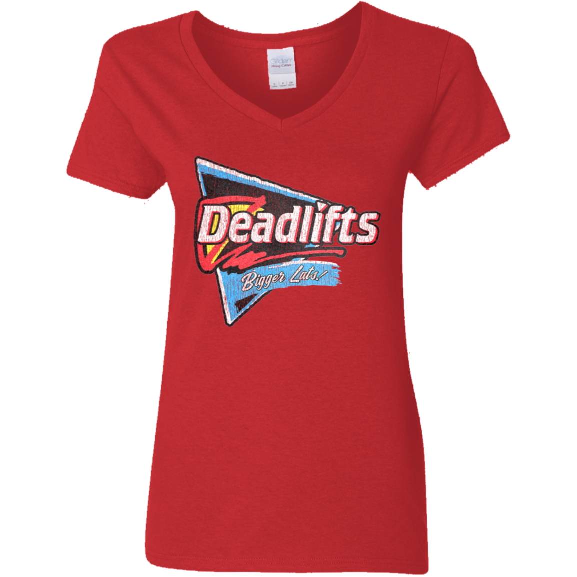 DEADLIFTS: BIGGER LATS! Womens' Fitted T-Shirt