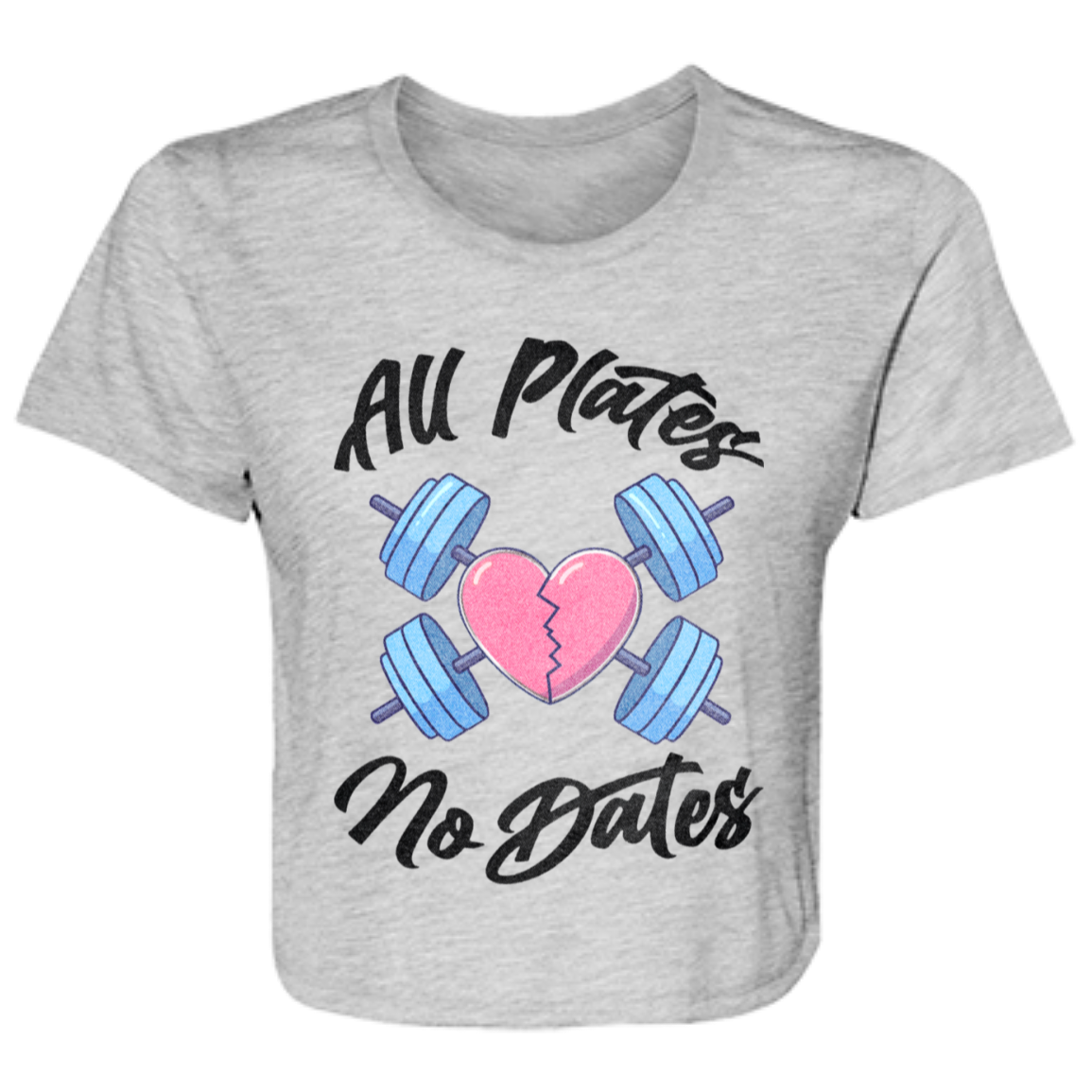 ALL PLATES NO DATES Womens' Crop Top