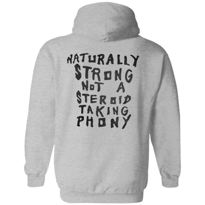 NATURALLY STRONG Single-Sided Zip-Up Hoodie