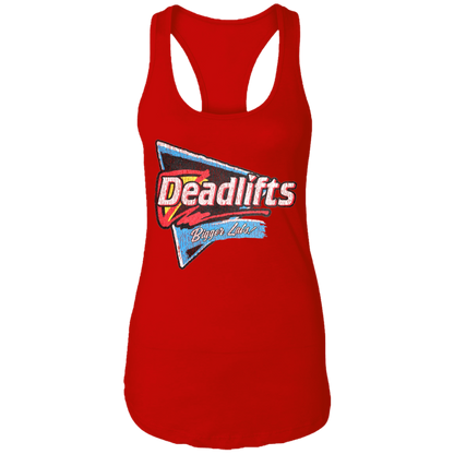 DEADLIFTS: BIGGER LATS! Womens' Racerback Tank