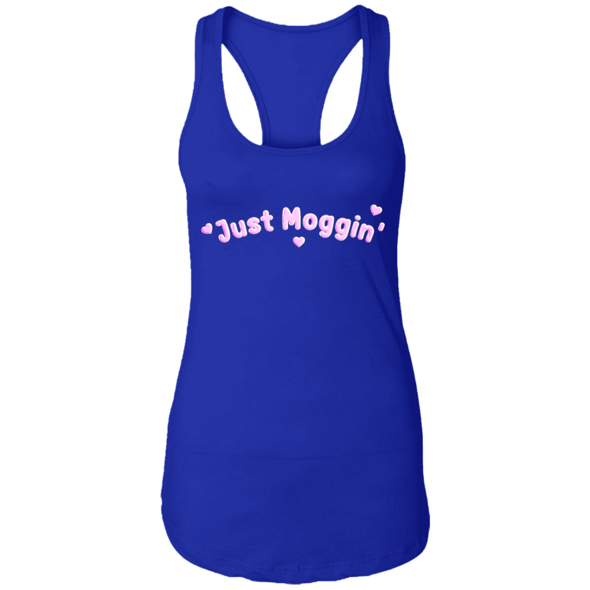 JUST MOGGIN' Womens' Racerback Tank