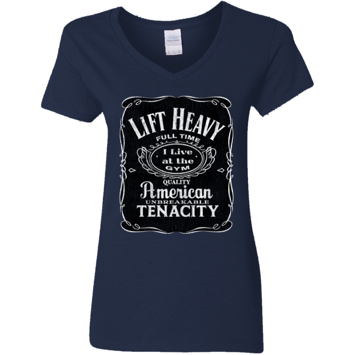 LIFT HEAVY Womens' Fitted T-Shirt