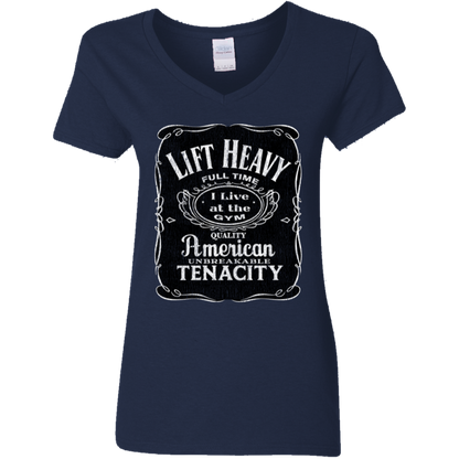 LIFT HEAVY Womens' Fitted T-Shirt