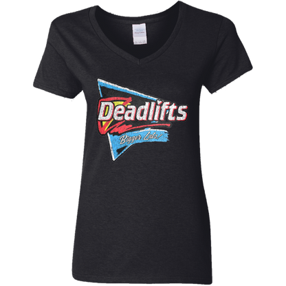 DEADLIFTS: BIGGER LATS! Womens' Fitted T-Shirt