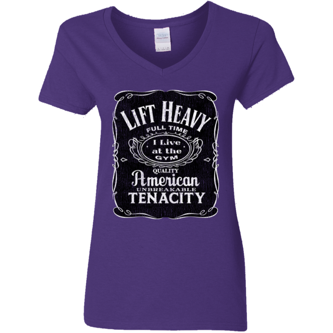 LIFT HEAVY Womens' Fitted T-Shirt