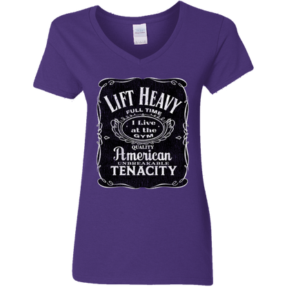 LIFT HEAVY Womens' Fitted T-Shirt