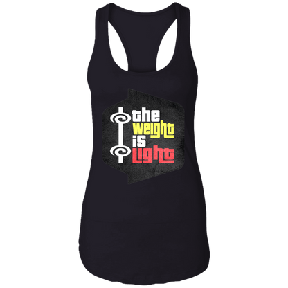 THE WEIGHT IS LIGHT Womens' Racerback Tank