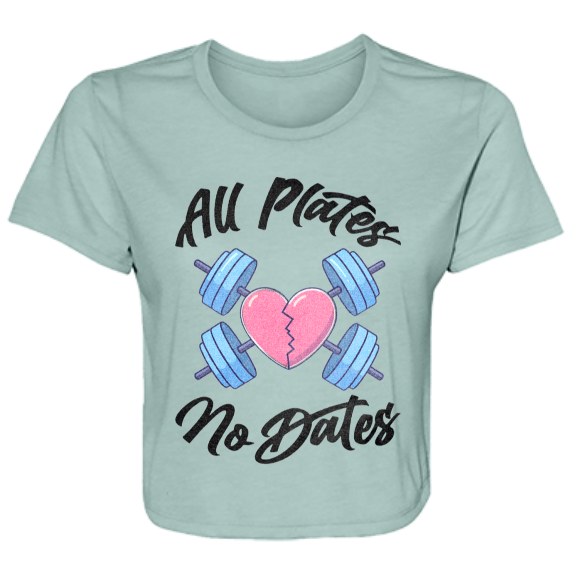 ALL PLATES NO DATES Womens' Crop Top