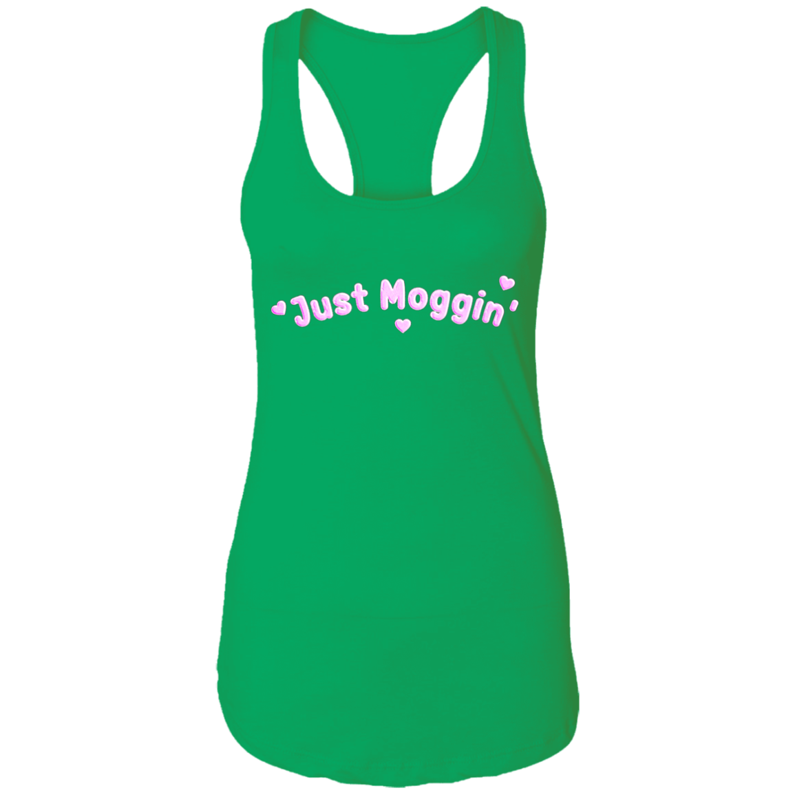 JUST MOGGIN' Womens' Racerback Tank