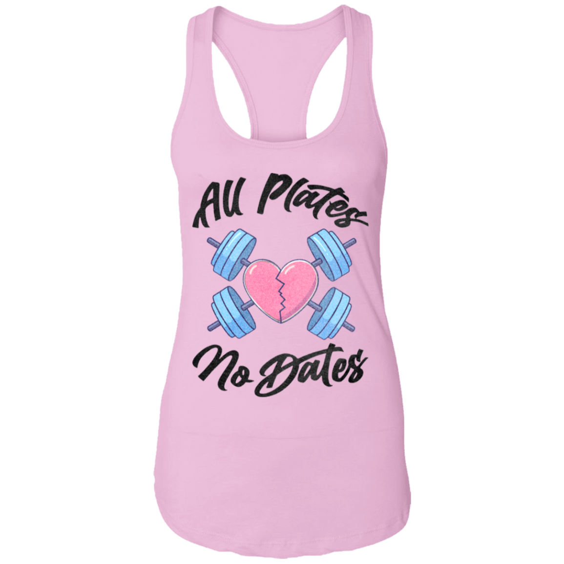 ALL PLATES NO DATES Womens' Racerback Tank