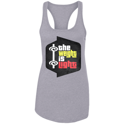 THE WEIGHT IS LIGHT Womens' Racerback Tank