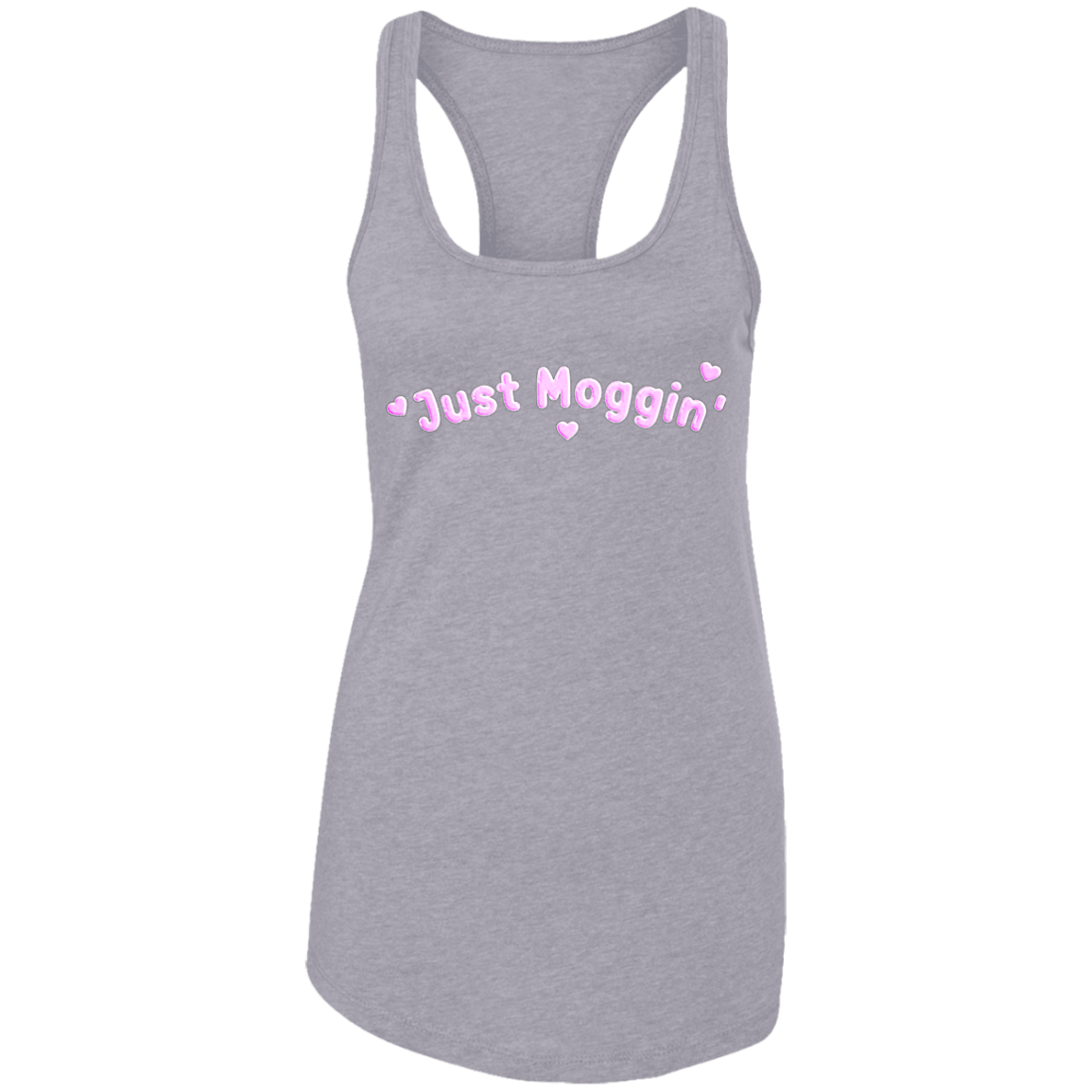 JUST MOGGIN' Womens' Racerback Tank