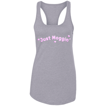 JUST MOGGIN' Womens' Racerback Tank