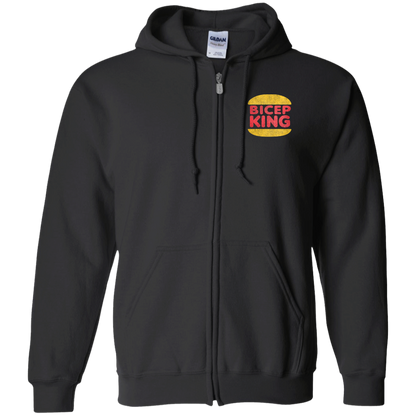 BICEP KING 2-Sided Zip-Up Hoodie