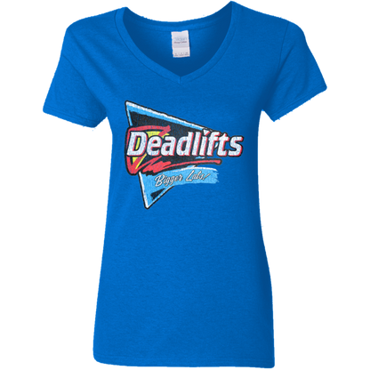 DEADLIFTS: BIGGER LATS! Womens' Fitted T-Shirt